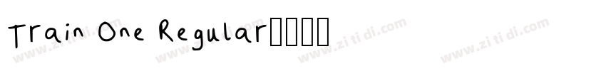 Train One Regular字体转换